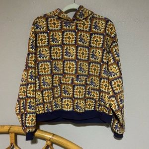 Urban Outfitters Patchwork Ying Yang Hoodie
